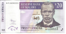 2 MALAWI NOTES 20 KWACHA 31/10/2009 - Malawi