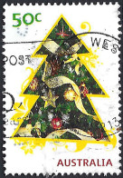 AUSTRALIA 2009 QEII 50c Multicoloured, Christmas-Christmas Tree FU - Usados