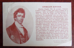 Cpa Charles Rogier , Révolutionnaire 1830 , Gouverneur D'Anvers - Pub Amidon Remy - Obl. Herent 1912 - History