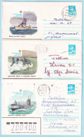 USSR 1983.1024. Warships. Prestamped Covers (3), Used - 1980-91