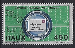 Italy 1982  Italienische Technologie Im Ausland  (o) Mi.1801 - 1981-90: Afgestempeld