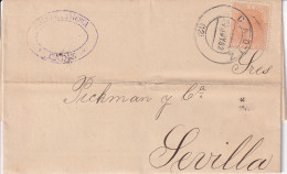 CARTA   COMERCIAL 1882 CADIZ - Covers & Documents