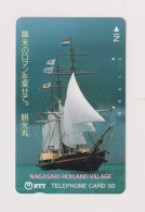 JAPAN  - Sailing Ship Magnetic Phonecard - Japón