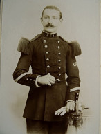 Photo Cabinet Scherr à Epinal - Militaire Sergent Du 4e Génie, Insigne Bon Tireur, Ca 1900-1905 L432 - Alte (vor 1900)