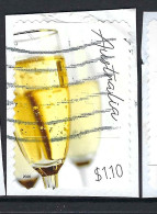 AUSTRALIA 2020 $1.10 Multicoloured, Joyful Occasions-Champagne Glasses Die-Cut Self Adhesive FU - Usati