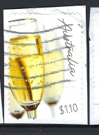 AUSTRALIA 2020 $1.10 Multicoloured, Joyful Occasions-Champagne Glasses Die-Cut Self Adhesive FU - Used Stamps