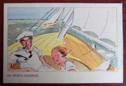 Cpa " Les Sports Modernes " Yachting - Ill. à Déchiffrer - Collection De L'Hémostyl-Hépamoxyl - Other & Unclassified