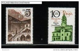 POLAND 1986 RENOVATION OF KRAKOW MONUMENTS SERIES 4 NHM UNESCO World Heritage Site Architecture Castle - Neufs