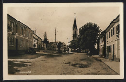 AK Riedau /O.-D., Strassenpartie Mit Kirche  - Otros & Sin Clasificación