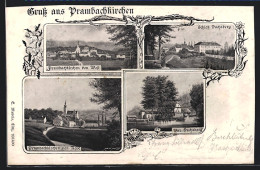 AK Prambachkirchen, Kirche Von Nord, Schloss Dachsberg, Bad Dachsberg  - Otros & Sin Clasificación