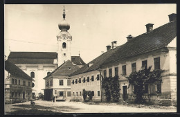 AK Hofkirchen A. D. Trattnach, Strassenpartie Mit Gasthaus Und Kirche  - Otros & Sin Clasificación