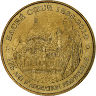 France, Jeton Touristique, Sacré-Cœur, Adoration Perpétuelle, 2009, MDP, Or - Andere & Zonder Classificatie