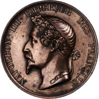 France, Médaille, Napoléon III, Prise De Sébastopol, 1855, Cuivre - Andere & Zonder Classificatie