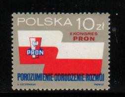 POLAND 1987 2ND PRON PARTY CONGRESS NHM Patriotic Movement For National Rebirth Communism Socialism Communists Socialist - Unused Stamps