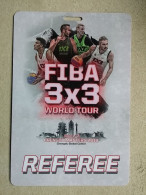 BASKETBALL FIBA 3X3 WORLD TOUR CHENGDU 2019, REFEREE, Accreditation  - Uniformes, Recordatorios & Misc