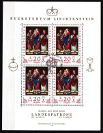 Liechtenstein 1151 Gestempelt Als Kleinbogen, Ersttagssonderstempel #HR551 - Andere & Zonder Classificatie
