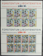 Liechtenstein 1297-1298 Gestempelt Als Kleinbögen, Ersttagsstempel #HR577 - Altri & Non Classificati