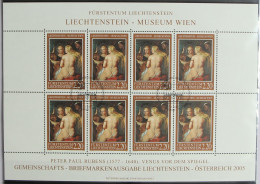 Liechtenstein 1374 Gestempelt Als Kleinbogen, Ersttagssonderstempel #HR633 - Autres & Non Classés