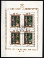 Liechtenstein 734 Gestempelt Als Kleinbogen, Ersttagssonderstempel #HR638 - Altri & Non Classificati