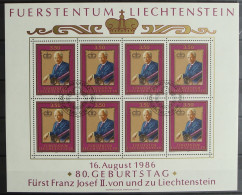 Liechtenstein 903 Gestempelt Als Kleinbogen, Ersttagssonderstempel #HR609 - Andere & Zonder Classificatie