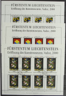Liechtenstein 1245-1247 Gestempelt Als Kleinbogen, Ersttagssonderstempel #HR636 - Otros & Sin Clasificación