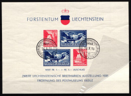 Liechtenstein Block 2 Gestempelt Mit Originalgummi Ohne Falz #HR646 - Otros & Sin Clasificación