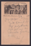Bastei Vorläufer Privatganzsache Sachsen Sehr Frühe Karte Nach Posen 3.8.1884 - Otros & Sin Clasificación