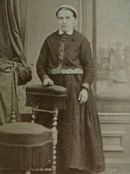 Photo CDV Viron  Lourdes  Jeune Femme (Hélène Camus épouse Michaely 1ère Femme)  Coiffe  CA 1870-75 - L436 - Alte (vor 1900)