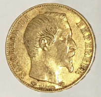 France 20 Francs Napoléon III - 20 Francs (goud)