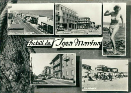 IGEA MARINA ( RIMINI ) SALUTI / VEDUTINE / PIN UP - EDIZ. ROTALFOTO  - 1950s (20714) - Rimini