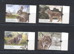 Portugal 2015- Reintroduction Of The Of The Iberian Lynx In Portugal Set (4v) - Ongebruikt