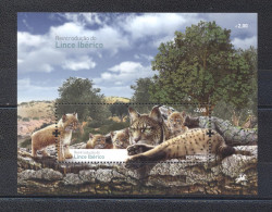 Portugal 2015- Reintroduction Of The Iberian Lynx In Portugal M/Sheet - Unused Stamps