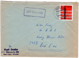 BRD 1962, Landpost Stpl. 3511 OBERODE Auf Brief M. 20 Pf. Lied Und Musik - Verzamelingen