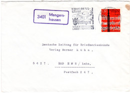 BRD 1962, Landpost Stpl. 3401 MENGERSHAUSEN Auf Brief M. 20 Pf.  - Sammlungen