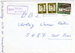 BRD 1963, Landpost Stpl. 3579 NIEDERGRENZEBACH Auf Brief M. 10+2x5 Pf. - Colecciones