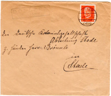 DR 1933, Landpost Stpl. DOLLERN Stade Land Auf Brief M. 12 Pf.  - Lettres & Documents