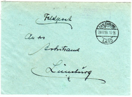 DR 1939, Landpost Stpl. KOVAHL über Dahlenburg Auf Feldpost-Brief  - Lettres & Documents