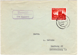 DR 1940, Landpost Stpl. BERENSCH über Cuxhaven Auf Brief M. 12 Pf.  - Cartas & Documentos