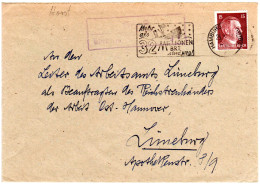 DR 1943, Landpost Stpl. HORST über Hamburg-Harburg Auf Brief M. 15 Pf.  - Cartas & Documentos