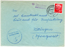 BRD 1958, Landpost Stpl. 24a TELLMER über Lüneburg Auf Gemeinde Brief M. 20 Pf. - Sammlungen