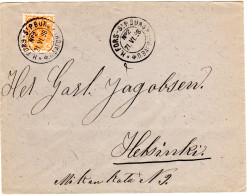 Finnland 1898, H.FORS-St.P.BURG No.2, Bahnpost-K2 Klar Auf Brief M. 20 Penni - Autres & Non Classés