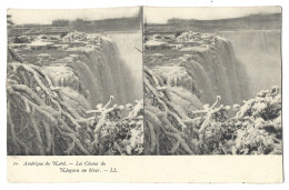 Etats Unis - Amerique Du Nord - Carte Stereoscopique - Les Chutes Du Niagara En Hiver - Autres & Non Classés
