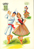 FUNCHAL - Costumes, Ilustrador, Par De Dança  (2 Scans) - Madeira