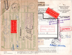 Tschechoslowakei 1971, Express Paketkarte V. Jablonec M. Schweden Postformular. - Covers & Documents