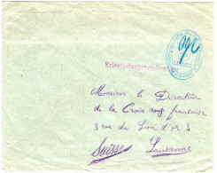 Bayern, KGF POW Brief N. Lausanne, Schweiz M. Lager Zensur V. Landshut - Cartas & Documentos