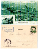 Bayern 1903, Posthilfstelle WEITALMHAUS Taxe Unterwessen Auf Sw-AK M. 5 Pf. - Cartas & Documentos
