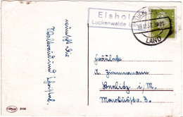 DR 1932, ELSHOLZ Luckenwalde Land, Landpost Stpl. Auf Karte M. 6 Pfg. - Brieven En Documenten