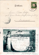 Bayern 1898, Sonderstempel Fürth Sängerfestplatz Auf Entsprechender AK M. 5 Pf. - Covers & Documents