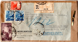 Italien 1949, 4+Paar 15+50 L. Auf Eingeschriebenem Muster Ohne Wert V. MILANO - Non Classificati