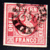 Bayern, MR 140 FREYUNG Klar Auf Voll-/breitrandiger 3 Kr.  - Used